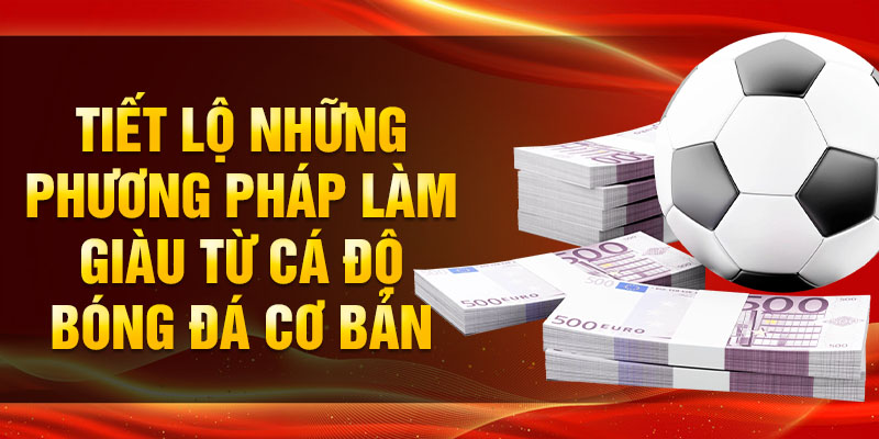 Tiết lộ những phương pháp làm giàu từ cá độ bóng đá cơ bản